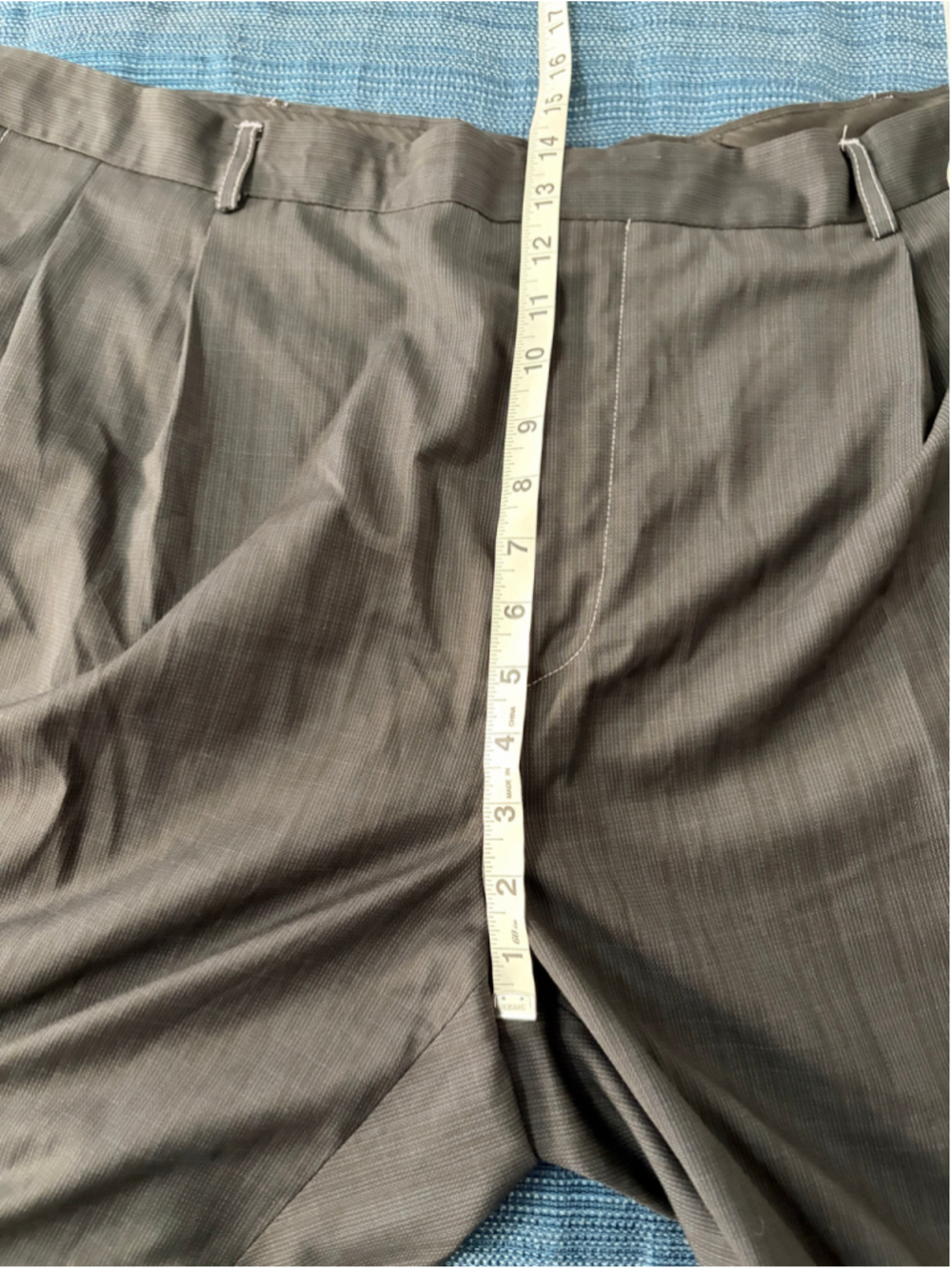 Montique Black Two Piece Set with White Stitching, Size 50R - Picture 6 of 16